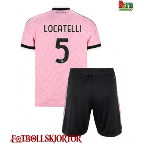 Juventus Manuel Locatelli #5 Borta Kläder Barn 2026-27 Kortärmad (+ Korta byxor)